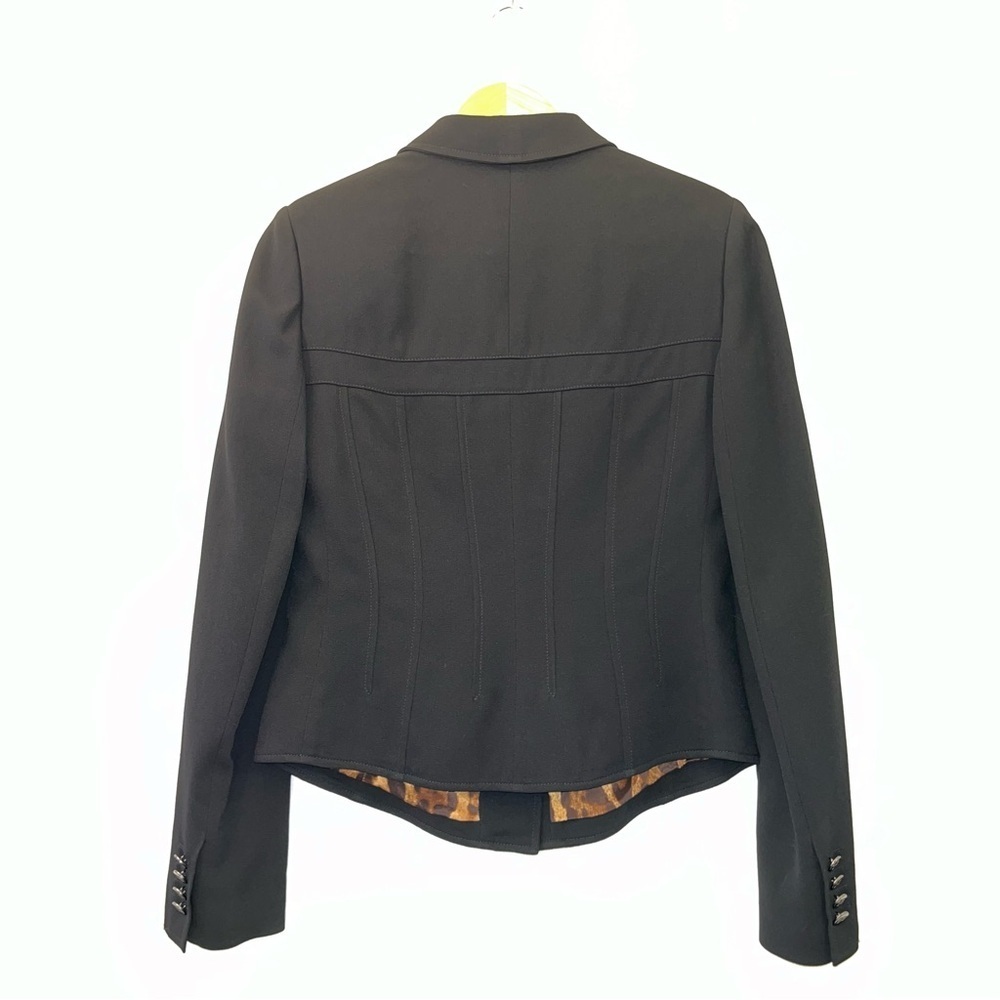 Dolce & Gabbana Black Bustier Blazer Jacket Y2K Single Breasted US 6 NWT ⚪️ - Picture 7 of 16